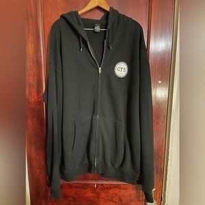 Kombucha Zip-up Black hoodie
